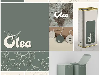 Olea olive oil logo creation & packaging design brand identity branding clean design design elegant design food industry graphic design illustration logo minimal design olive oil packaging vector