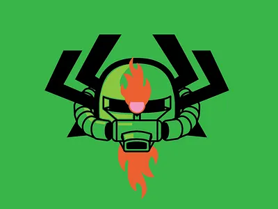 Z-Aku aku anime cartoon cartoon network cyclops demon gundam illustration jack mashup robot samurai samurai jack shapeshifting zaku