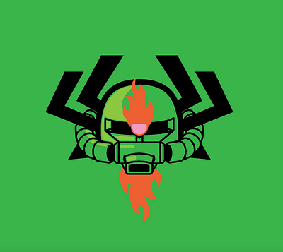 Z-Aku aku anime cartoon cartoon network cyclops demon gundam illustration jack mashup robot samurai samurai jack shapeshifting zaku