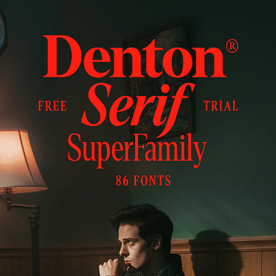 Denton Superfamily 70s 80s 90s branding clean font fonts free font italic logos modern nostalgic retro script superfamily type typeface typography