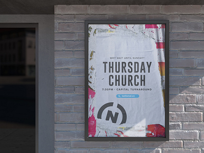 Thursday Night Church: Event Promo Graphics branding design graphic graphic design poster type typography