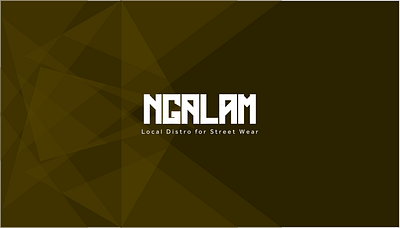 Ngalam Street Wear branding distro graphic design local logo street art