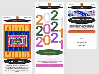 Readymag newsletter design illustration readymag