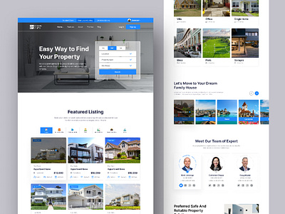 Real Estate Landing Page agency website building home page landing page property website real estate real estate agency real estate website realtor ui uidesigner uiux userinterface ux web design web header web page webflow website website design