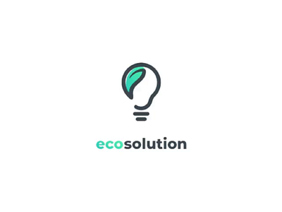 Eco solution logo concept brand branding design graphic graphic design illustration logo ui ux vector