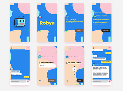 Robyn App app concept mobile ui