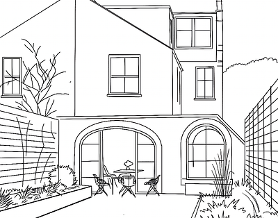 Line Animation House animation black white drawing hand drawn house illustration interier line motion graphics sketch