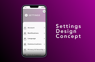 007 - Settings dailyui design ui