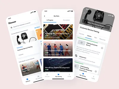 E-learning Platform Exploration adobe illustrator app branding design figma illustration logo minimalist mobile app ui uidesign website
