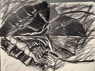 Double page mini sketch book doodle, dark helmet fan art illustration ink manga mini sketch paper sketch sketch book