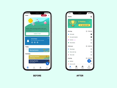 Redesigning the Fabulous App | Simplifying user flow app app design application fitness app interface design ui ui design uiux user experience ux ux design uxui visual design