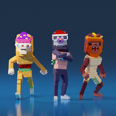 NFT Alpacadabraz Teaser Avatar 3d alpacadabraz the sandbox voxel voxel art