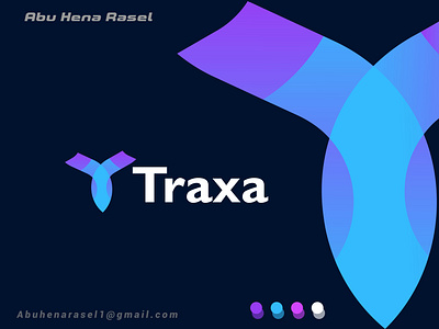 Traxa - T Modern Letter Logo Marks brand identity branding design digital agency flat icon gradient identity logo logo design logo design branding logo designer logo maker logos logotype minimalist logo modern logo saas symbol t abstract logo t logo t mark