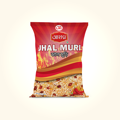 Jhal Muri graphic design jhal muri label design packet design