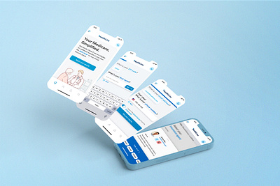 HealthLine Medicare Lead Form figma funnel healthcare illustration lead generation medical medicare mobile ui ux