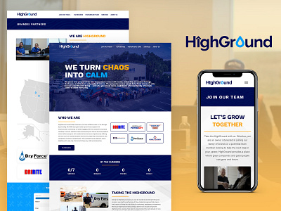 HighGround - New Website & Design Build branding design graphic design logo ui ux vector web design