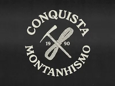 CONQUISTA 1990 apparel graphics illustration lettering