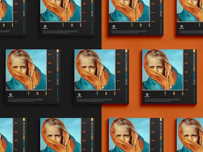 Free Square Card Mockup branding mockup