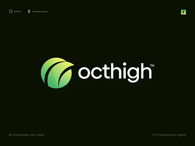 Octhigh Logo - Business Grow Startup Logo Mark agency logo best logo designer brand branding design finance logo icon identity logo logo design logo mark logos marketing logo minimal minimalist logo modern logo monogram o letter logo o logo startup