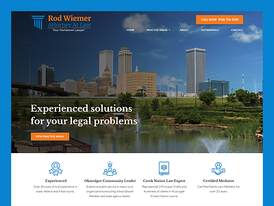 Rod Wiemer Attorney At Law // Web Design attorney attorney web design law firm law firm web design lawyer legal legal web design