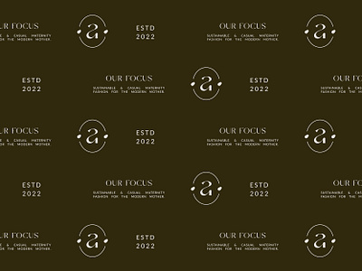 Afore Pattern branding branding and identity design font germany green hamburg logomark olive pattern signet submark typography