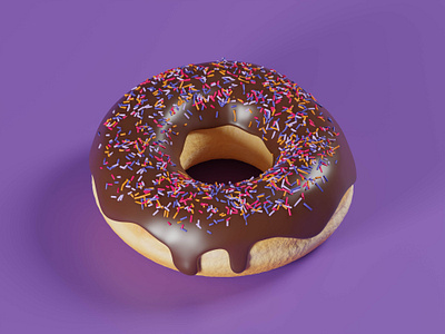 3dmodel of a Doughnut 3d 3dart 3dartist 3dmodel 3dmodeling 3drender animation artwork blender c4d cinema4d design graphic design render