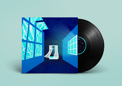 'Endless' Album Artwork album album art band merch design electronic music ep design graphic design illustration lp design