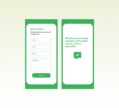 Contact us dailyui design ui