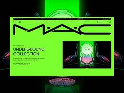 MAC COSMETICS COVER SYSTEM basis branding clean color variations cosmetics design e commerce editorial flat graphic design header lipstick logo mac typography ui