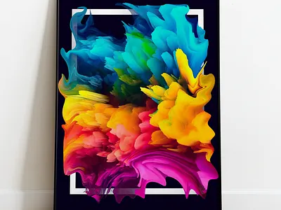 Abstract Depth Digital Wall Art branding design graphic design illustration logo nft nft art wall art