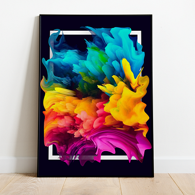 Abstract Depth Digital Wall Art branding design graphic design illustration logo nft nft art wall art