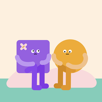 Two Friends animation design motion graphics
