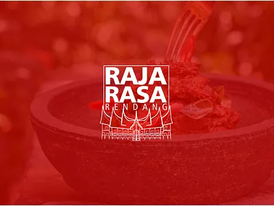 Raja Rasa Local Rendang Pack branding home industry local food logo rendang logo