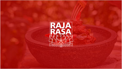 Raja Rasa Local Rendang Pack branding home industry local food logo rendang logo
