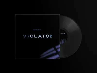 Violator album depeche mode design graphic design handmade vinyl violator