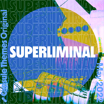 Superliminal art blog branding design ghost theme