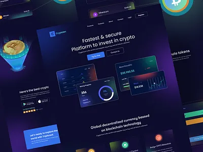 Trusted platform cryptocurrency 3d nft bitcoin clean coin crypto crypto exchange cryptoart cryptocurrency exchange figma mockup futureswap landing page mint page nft mint page nft mobile app nft web phenomenon swap tokens uiux