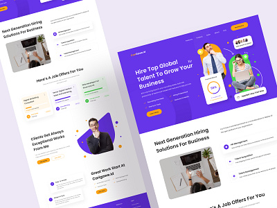 HR Hiring Landing Page UI buy company design download hire hiring hr kit product ui website work worker