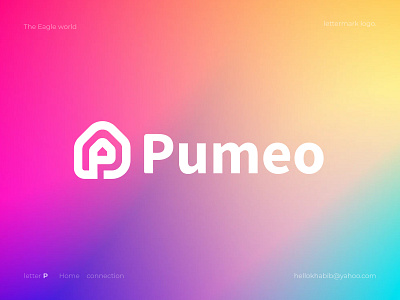 Pumeo Logo Design - home / real estate / family/ letter p. branding ecommerce logo logo designer