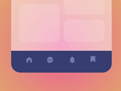 Navigation menu, interaction 2022 2d bookmark bottom menu bottom navigation chat dribbble invite home icon animation invite invite new menu micro interaction motion graphics navigation new trend notification ui ui ux viral