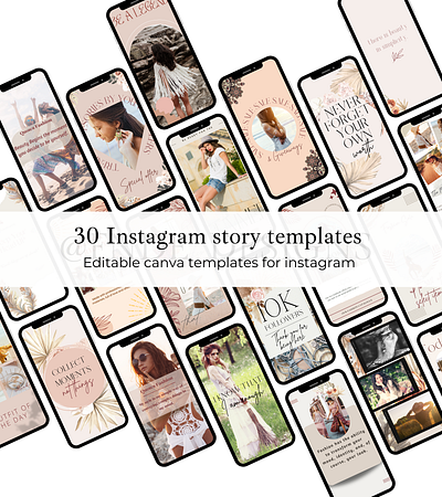 30 Instagram story templates (fashion) branding canva design fashion graphic design instagram logo social media web design