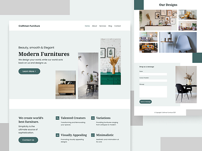 Minimal furniture UI app design funiture furniture design illustration logo minimal ui uiux ux vector web design web ui