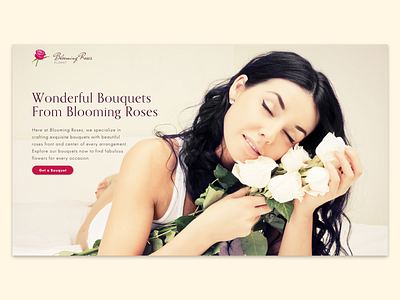 Blooming Roses branding css custom design custom wordpress theme design flat graphic design html ui uidesign ux web web design wordpress