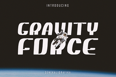 Gravity Force Font design font display font font handlettering handwritten handwrtting modern font sansserif serif typeface typography