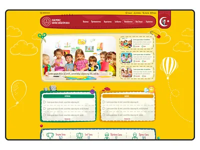 School Website design graphic design kids landing page product design school school web design school website ui uiux design ux