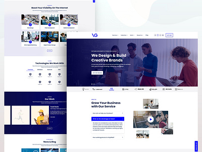 Creative Website Design interaction design landing page layout ui ui research ux ux research visual design web agency website design website layout website mockup