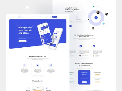 Mobile App Landing Page Design agency app design landing page design landingpage mobile app saas saas landing page ui design uiux desig ux design web app web design website website design