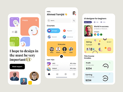 IOS & Android Ui Learning App Design app app design apple branding design doctor e commerce app graphic design health ios design ios ui klein learning app mobile app pro pro app design ui ui app design ui design woo commerce