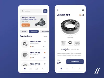 Foundry App 360 view animation app design foundry graphic design interface marketplace mobile mobile app mobileui motion design purrweb ui uiux ux