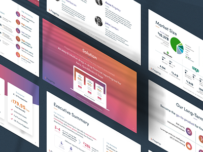 Fintech Pitch Deck: Flagship accounting figma finance fintech gradient investment investor minimalist mockup orange perspective pitch deck powerpoint presentation report saas slide deck slides software startup